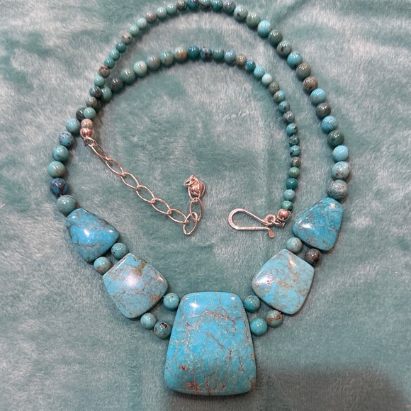 Jay King Spiderweb Turquoise Statement Necklace – Sterling Silver – NEW ✨ - Picture 6 of 6